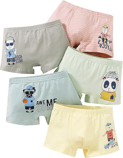 10 Mutande Bambino In Puro Cotone – Comode, Elasticizzate, Morbide E Resistenti – Confezione Multipla