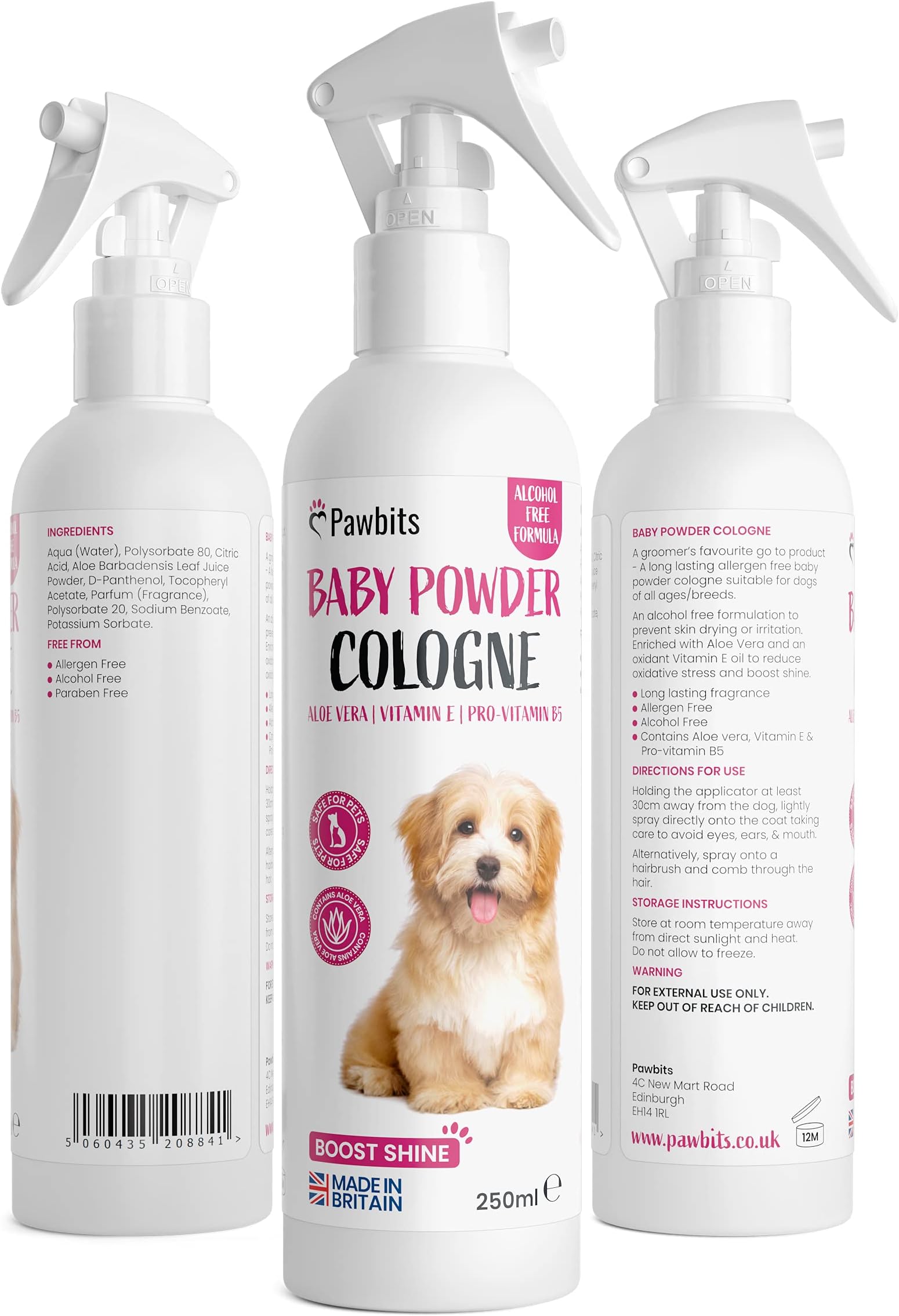 Groomers Baby Fresh Fragrance Spray 500ml Amazon.co.uk Pet Supplies