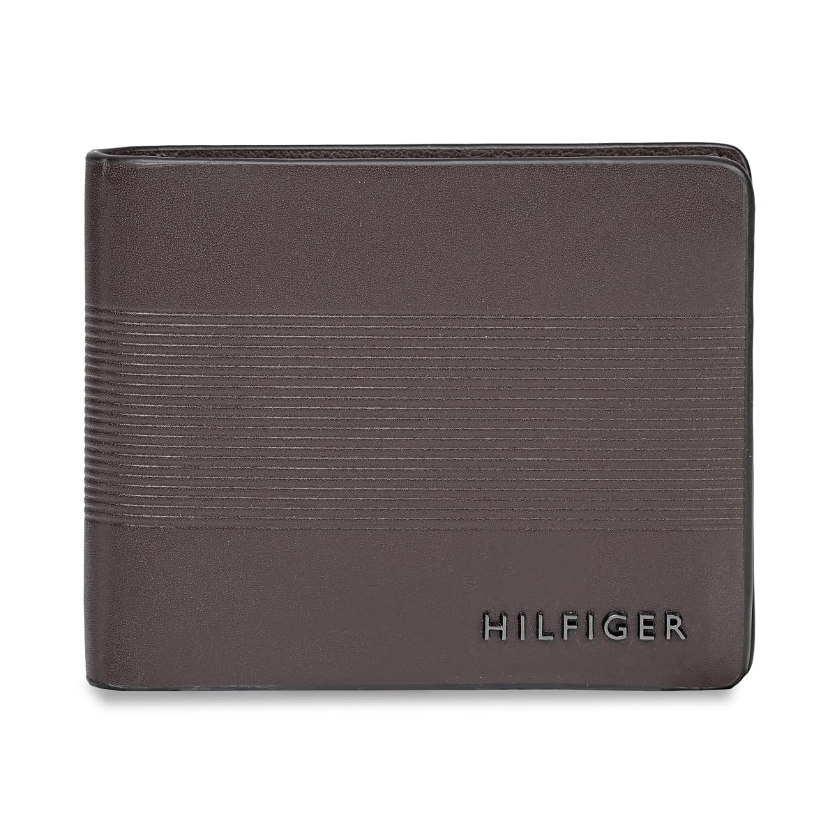 Men's Leather Wallet Napier | Brown Embossed Global Bi-Fold with Coin Pocket | Stylish Purse for Gents-image-6