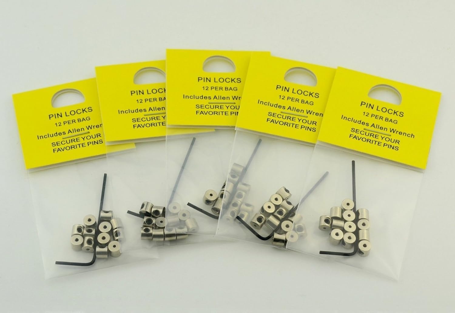 60 Pieces Pin Keepers Pin backs Locks Locking Pin Backs Allen Wrench USA Ship