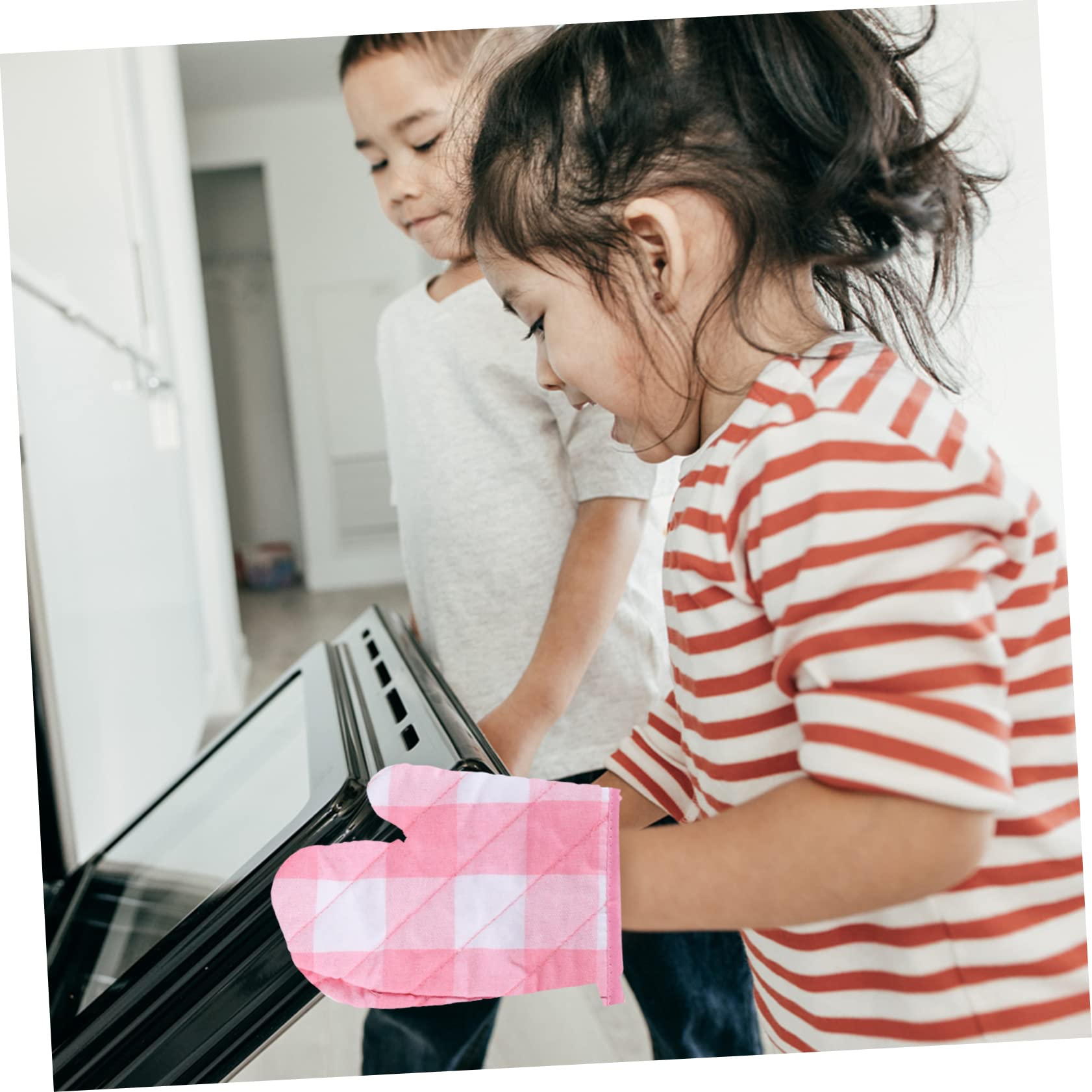 ULTECHNOVO 6pièces De Cuisine Résistants Chaleur Mitaines De Four à Motif Carreaux pour Et Barbecue Accessoires pour Maison Et Cuisine