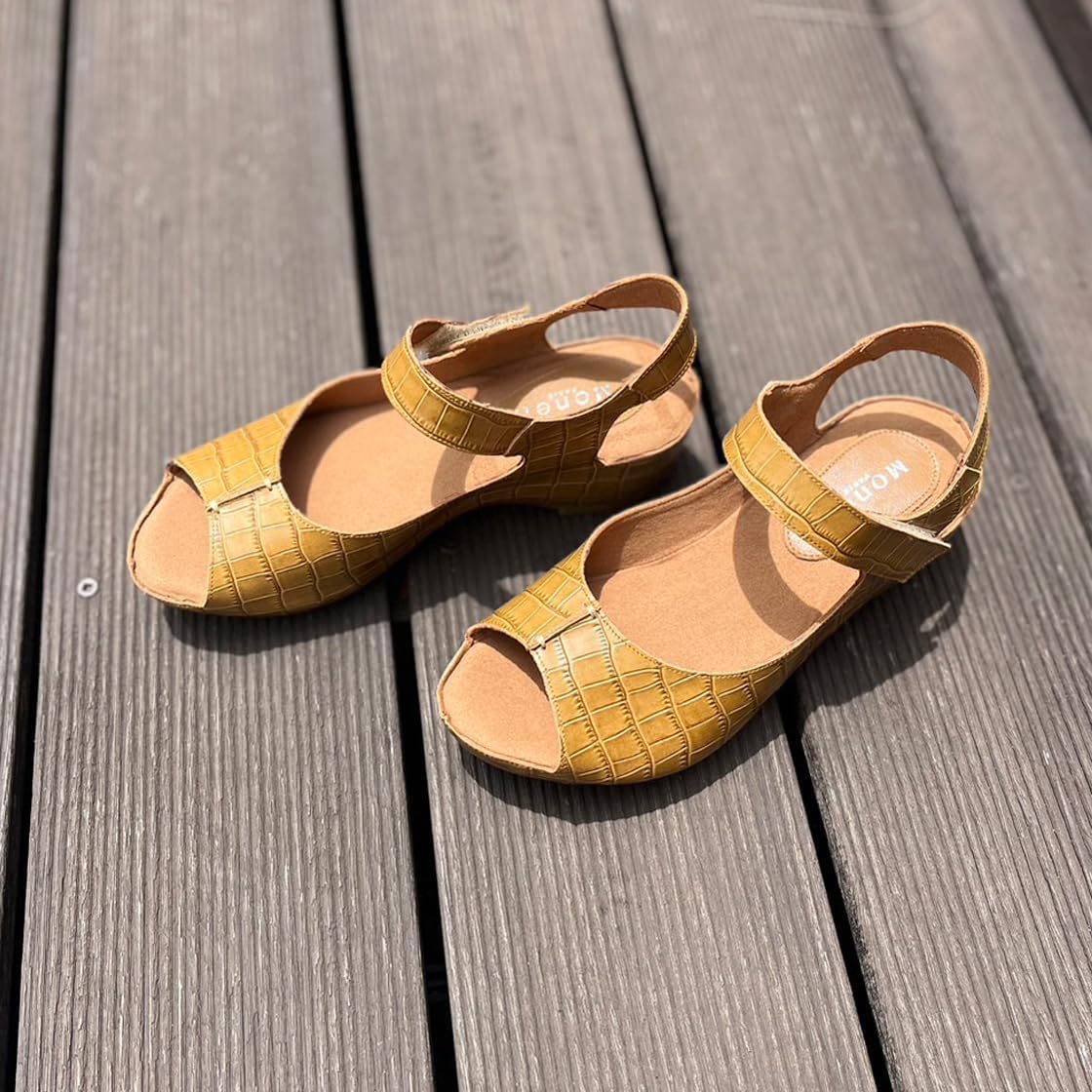 Amazon.co.jp: Monet 24 Spring/Summer Flat Sandals, brown