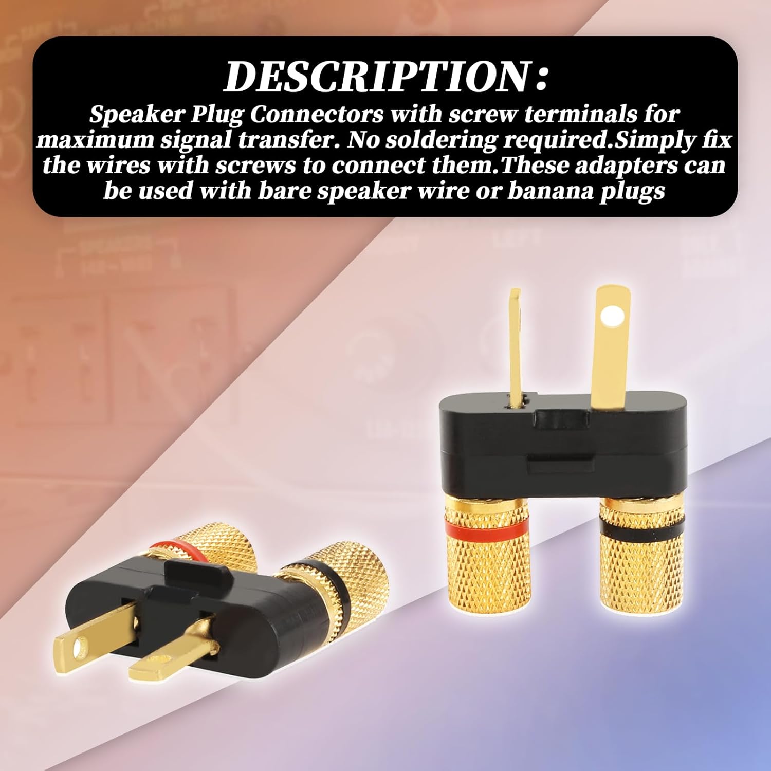For Pioneer Speaker Banana Jack Plug Connectors SX-626 727 820 828 990 6000 (2)
