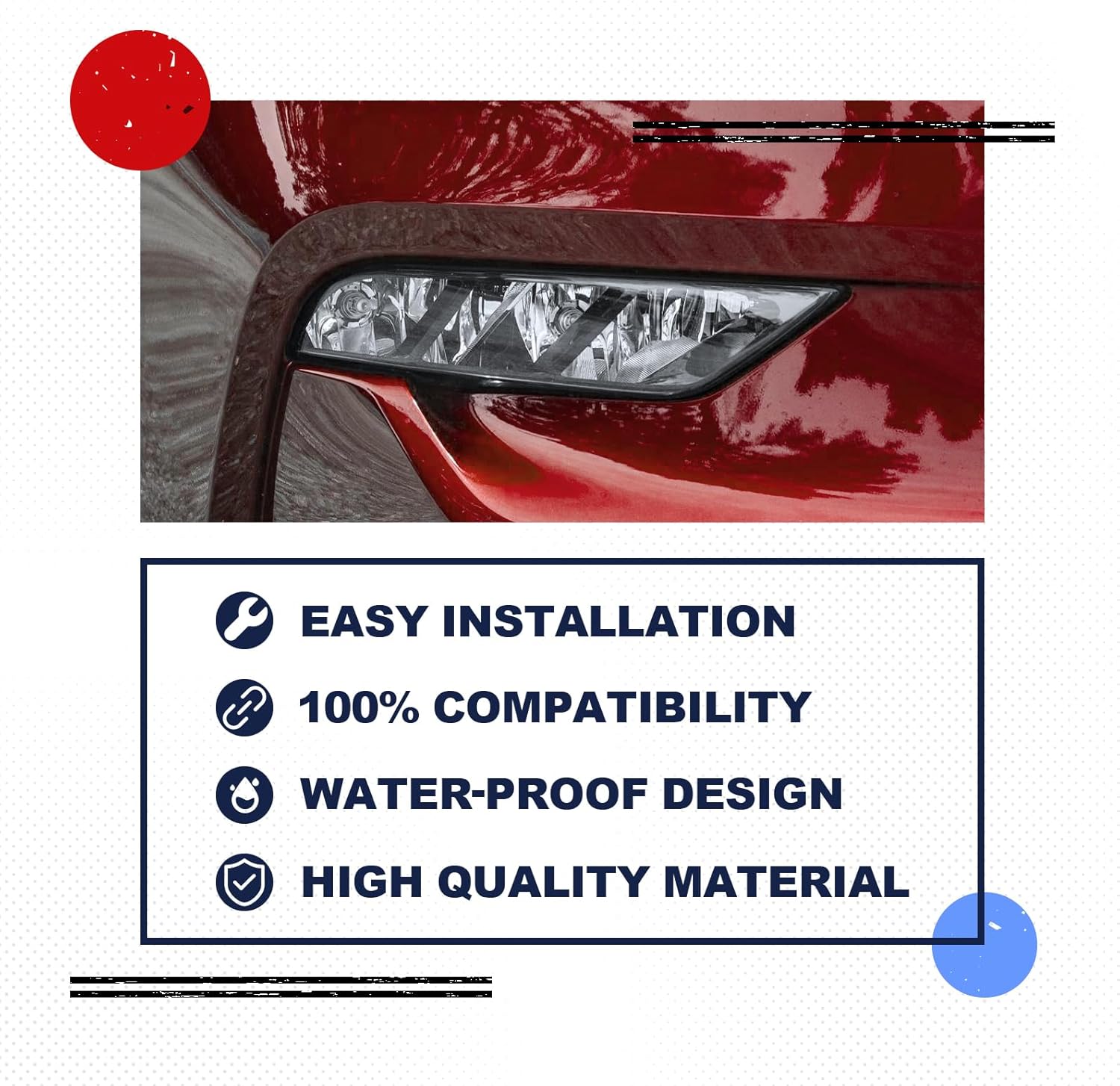 BXZ Passenger Right RH Fog Driving Light Lamp Assembly For 2016 2017 2018 Nissan Maxima - Image 6