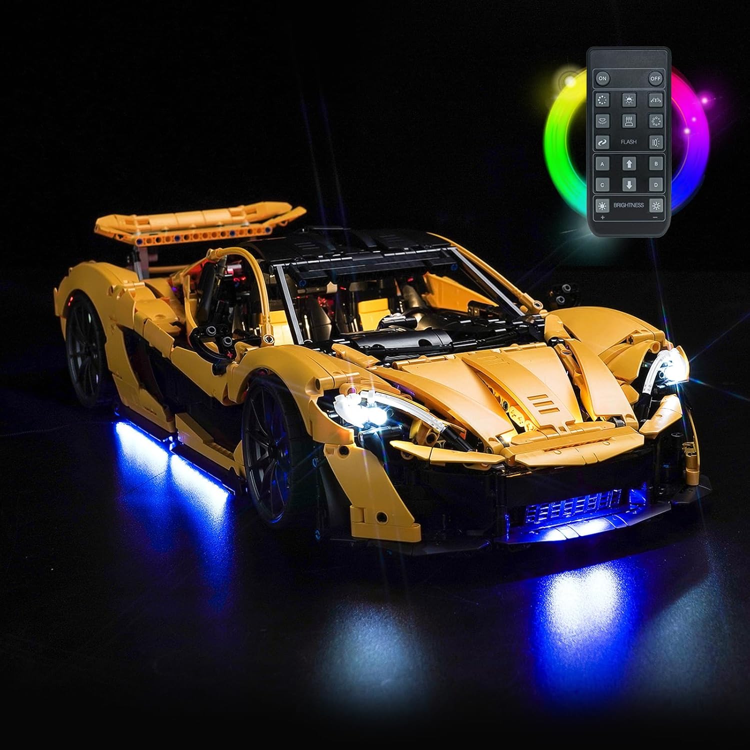 Light Kit Compatible with Lego 42172 McLaren P1 - No Models Only Light, Creative Lighting Set Accessories Compatible with Lego McLaren P1 Set (Upgraded Version)
