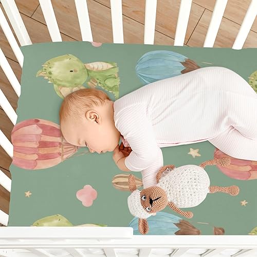 Miniatura 8 de Kigai Fitted Crib Sheet for Boys & Girls Cute Dragon Soft Breathable Unisex Baby Sheets for Standard Crib and Toddler Mattresses 39 x 27 in