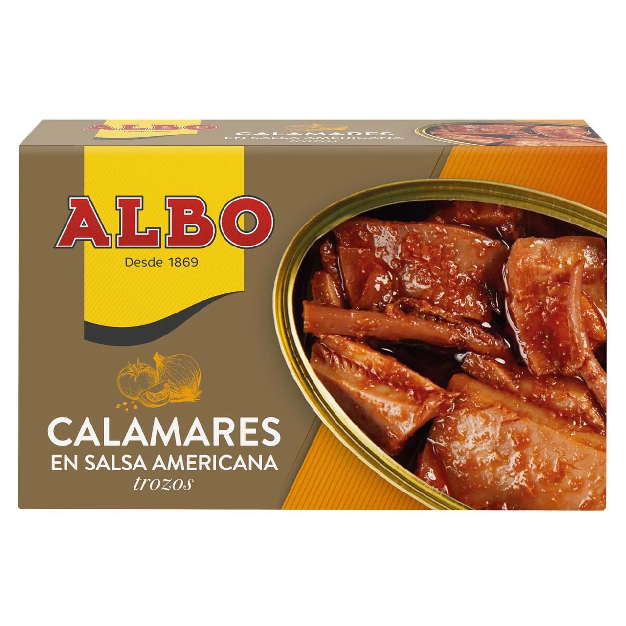 ALBO Tintenfisch in amerikanischer Soße 75 g. 9er-Packung