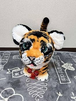 レア美品 ファーリアル ロアーリングアイボリー ホワイトタイガー ぬいぐるみ 3737 レア美品 ファーリアル ロアーリングアイボリー ホワイト