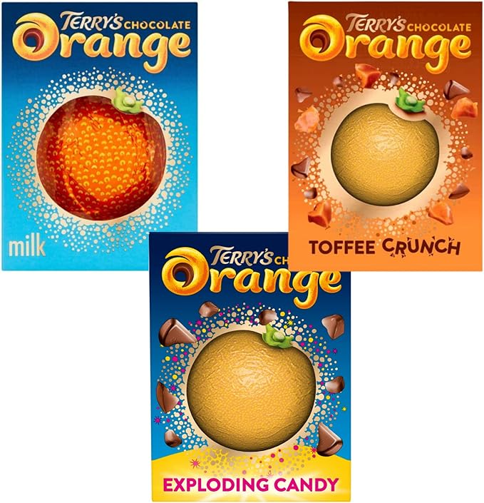 Terry's Chocolate Orange Bundle Orange Original, Orange Toffee Crunch