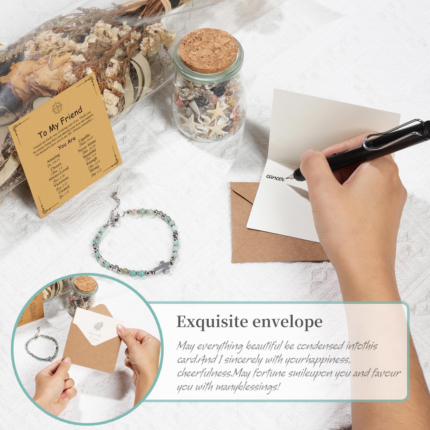 Cross Bracelet for Women, Christian Gifts for Women Confirmation Baptism Easter Gifts Unique Gift for Friends Mom Sister in Christ Niece Birthday Christmas - Image 4