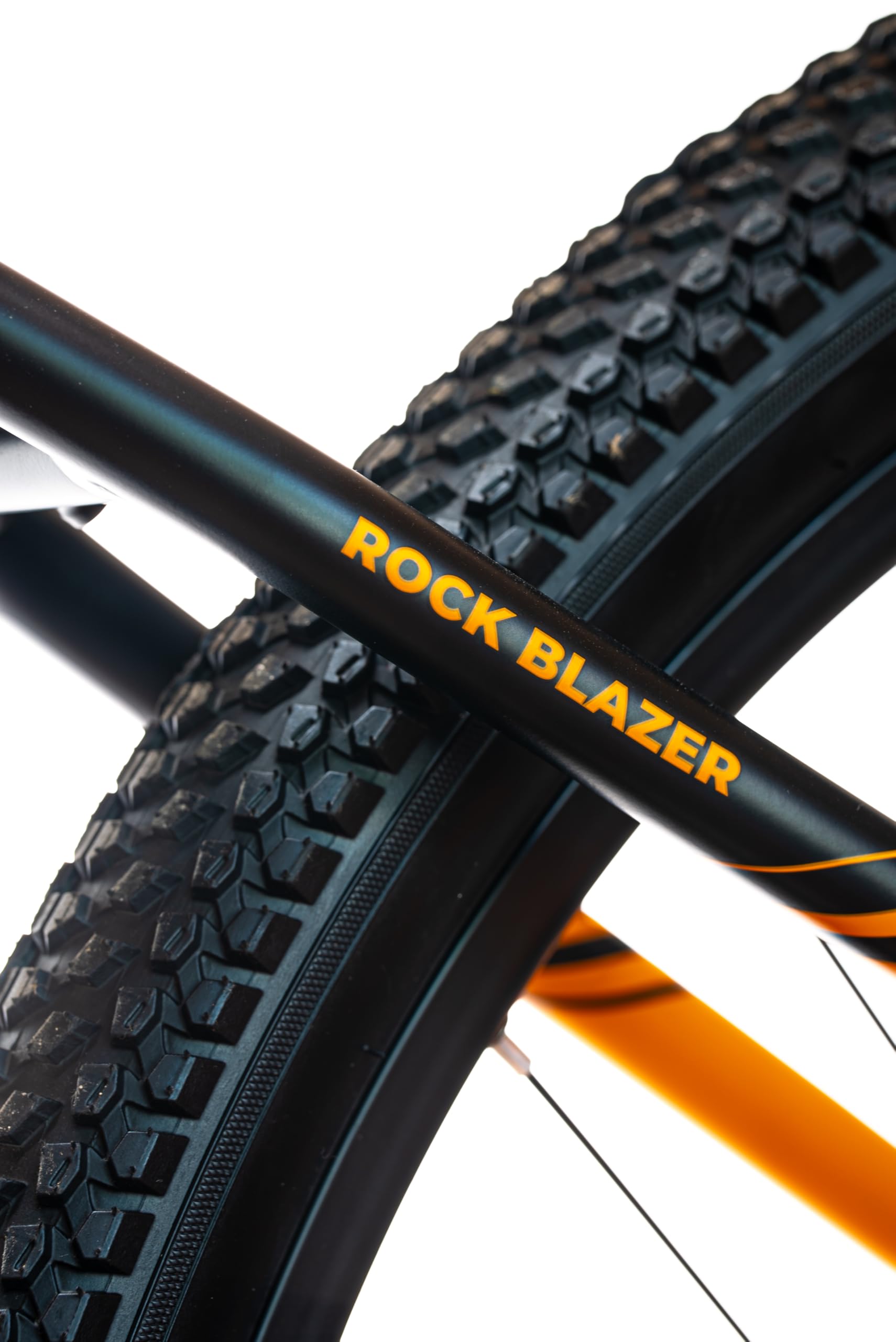 Rockblazer 25 BlackOrange E-Bike, Bicicleta eléctrica, Motor de 250W, Hasta 25 km/h, Batería extraíble 36V 10,4Ah, Autonomía hasta 90 km, Cambio de 8 velocidades, Ruedas de 29'' con frenos de disco