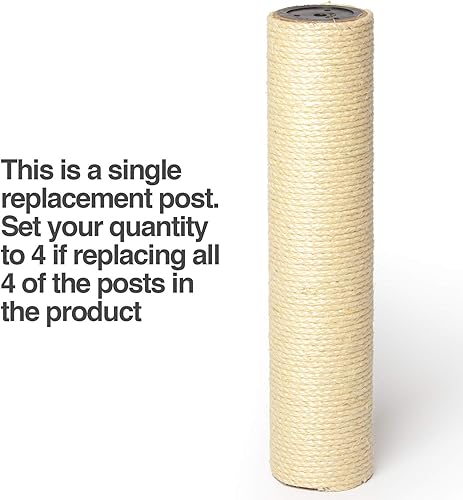 Miniatura 2 de PetFusion Poste de repuesto para percha de escalada para ventana de gato (1 de 3) para percha de ventana de gato