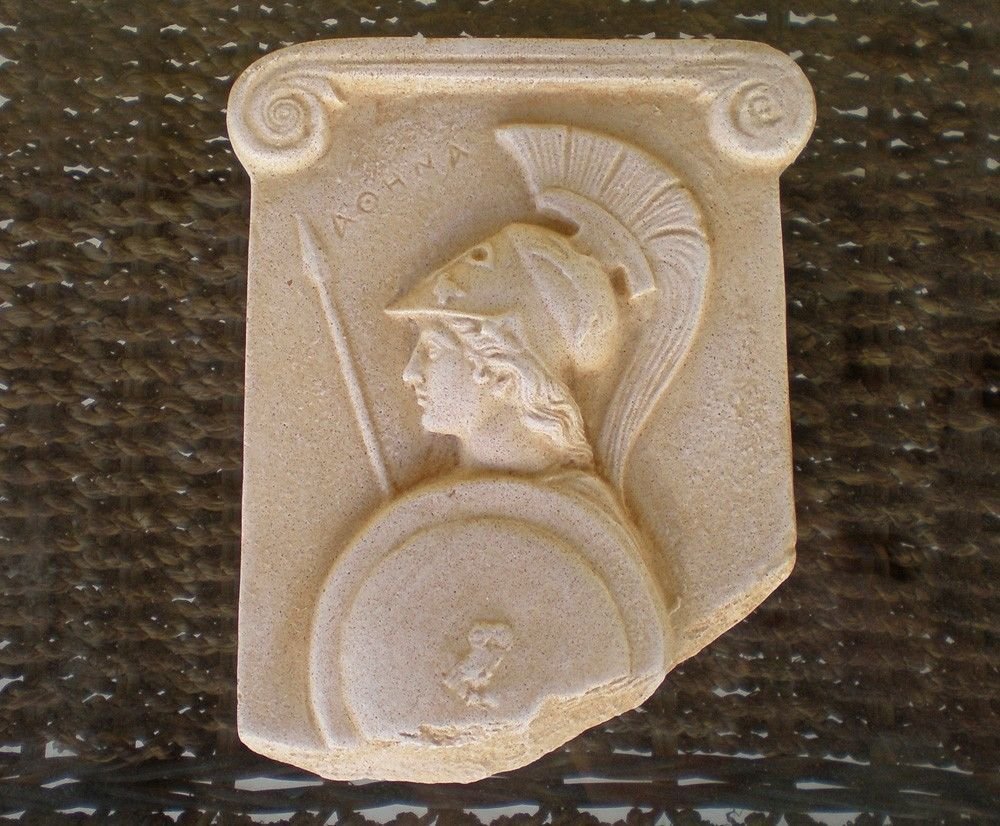 Estia CreationsAthena Goddess of Wisdom Greek Mythology Relief