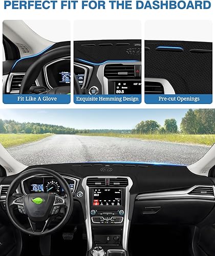 Miniatura 675 de FIILINES - Cubierta para tablero, accesorio para tablero de malla antideslizante, parasol sin reflejos y protector compatible con Toyota RAV4