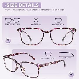 NOVIVON 6 Pack Reading Glasses with 6 Cases - Blue Light Blocking Readers for Women & Men, Computer eye glasses, Cheaters