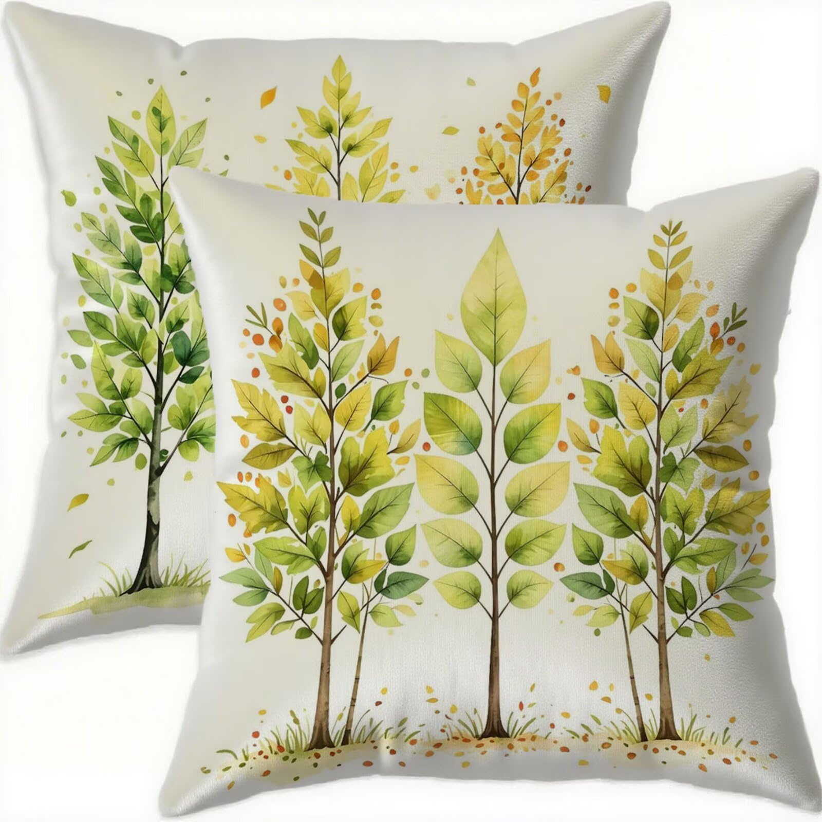 Housse Coussin Vert 80x80cm en Velours pour Sublime Votre Patio et Canape