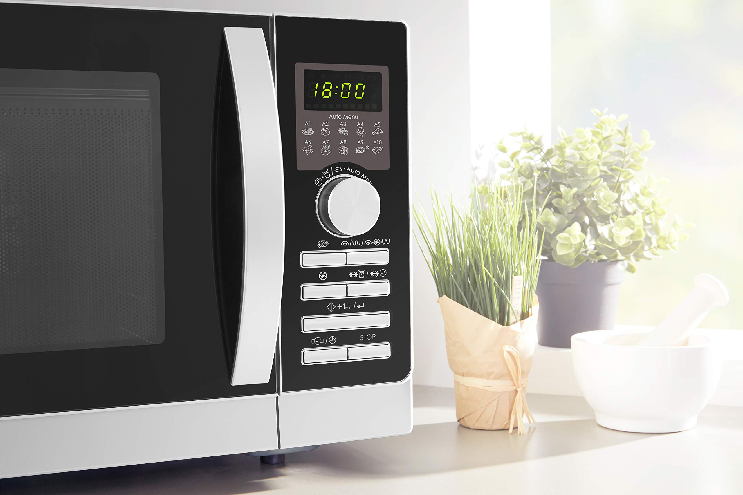 Sharp R-843INW Micro-ondes Combiné 25 litres - Argent