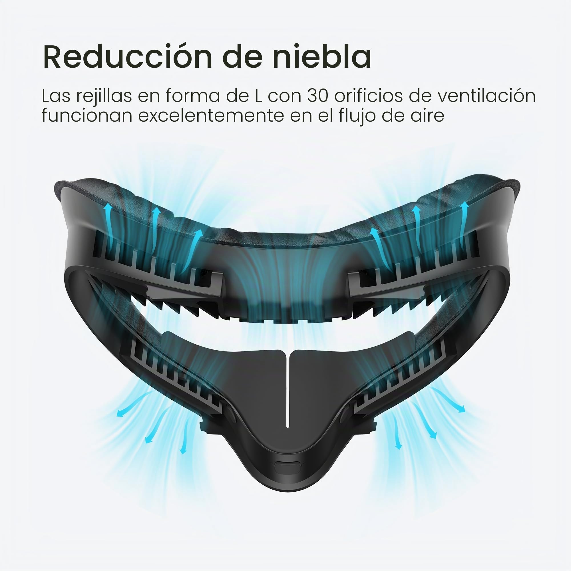 KIWI design Face Cover Cómoda Compatible con Quest 2 Accesorios, Diseño de Circulación de Aire de Interfaz Facial Transpirable