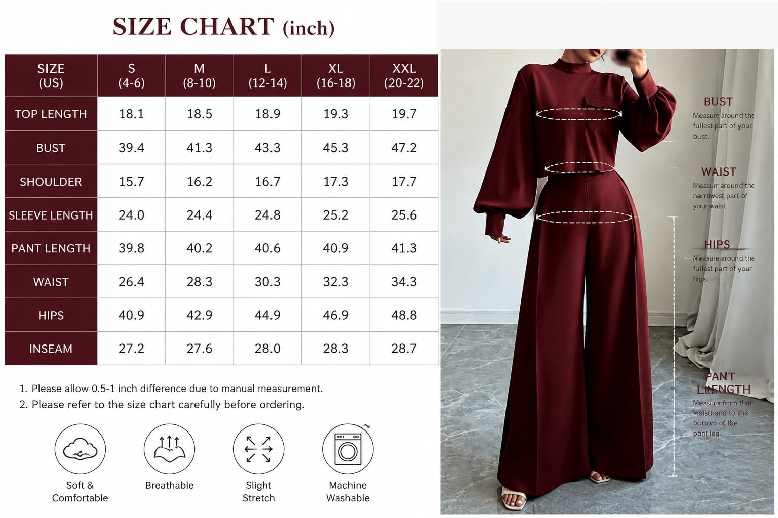 Damski 2-częściowy zestaw ze stójką Crop Top z rękawami balonowymi i