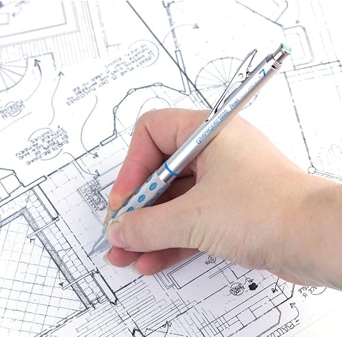 Miniatura 2 de Pentel Arts GraphGear 1000 - Portaminas prémium de 0.028 in (PG1017CPABP), color azul