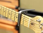 KLIQ Guitar Capo for Acoustic and Electric 6-String Guitars, Satin Silver
