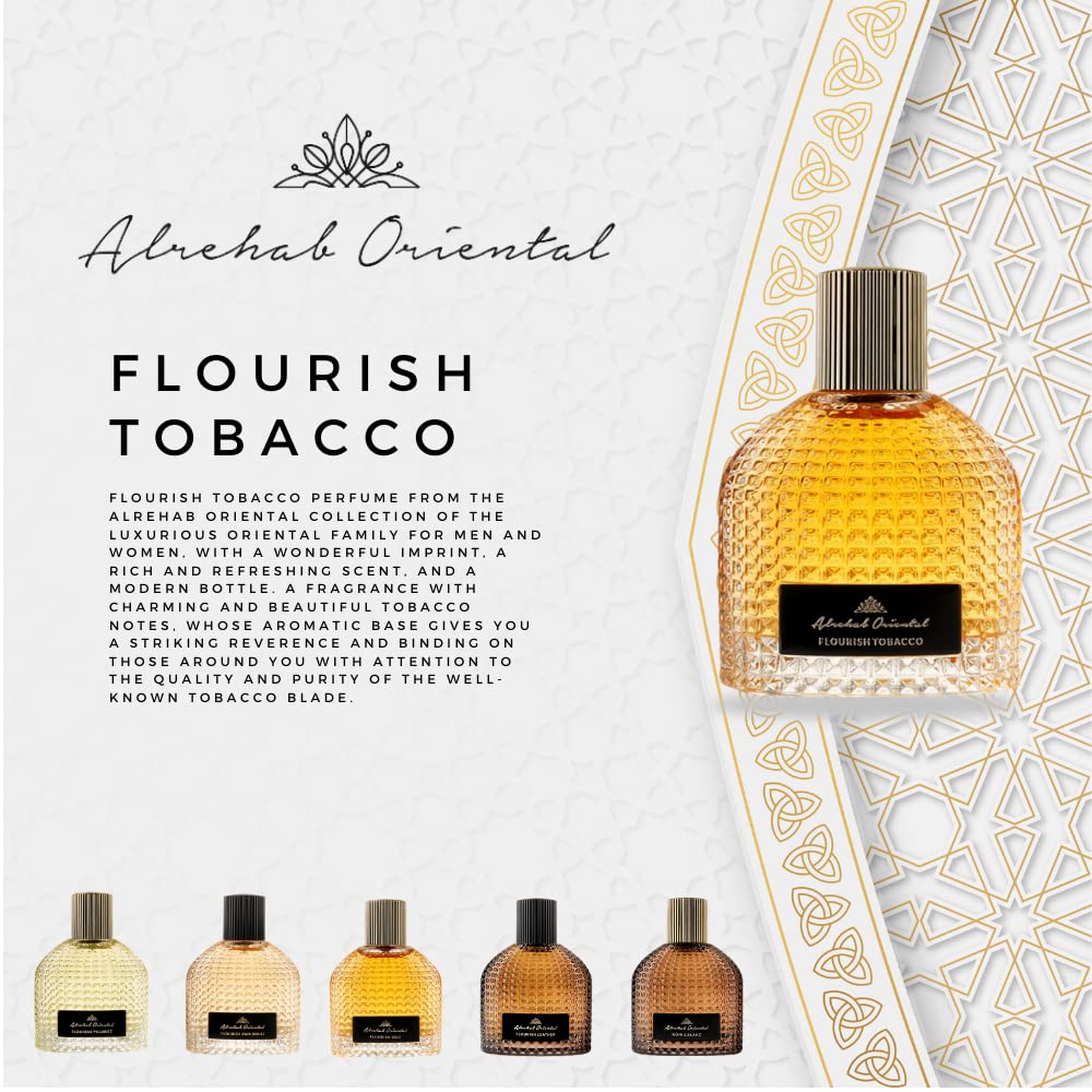 Flourish Tobacco - Parfum Spray - Unisex - by Al-Rehab Oriental - 75ml(2.53 Fl Oz)
