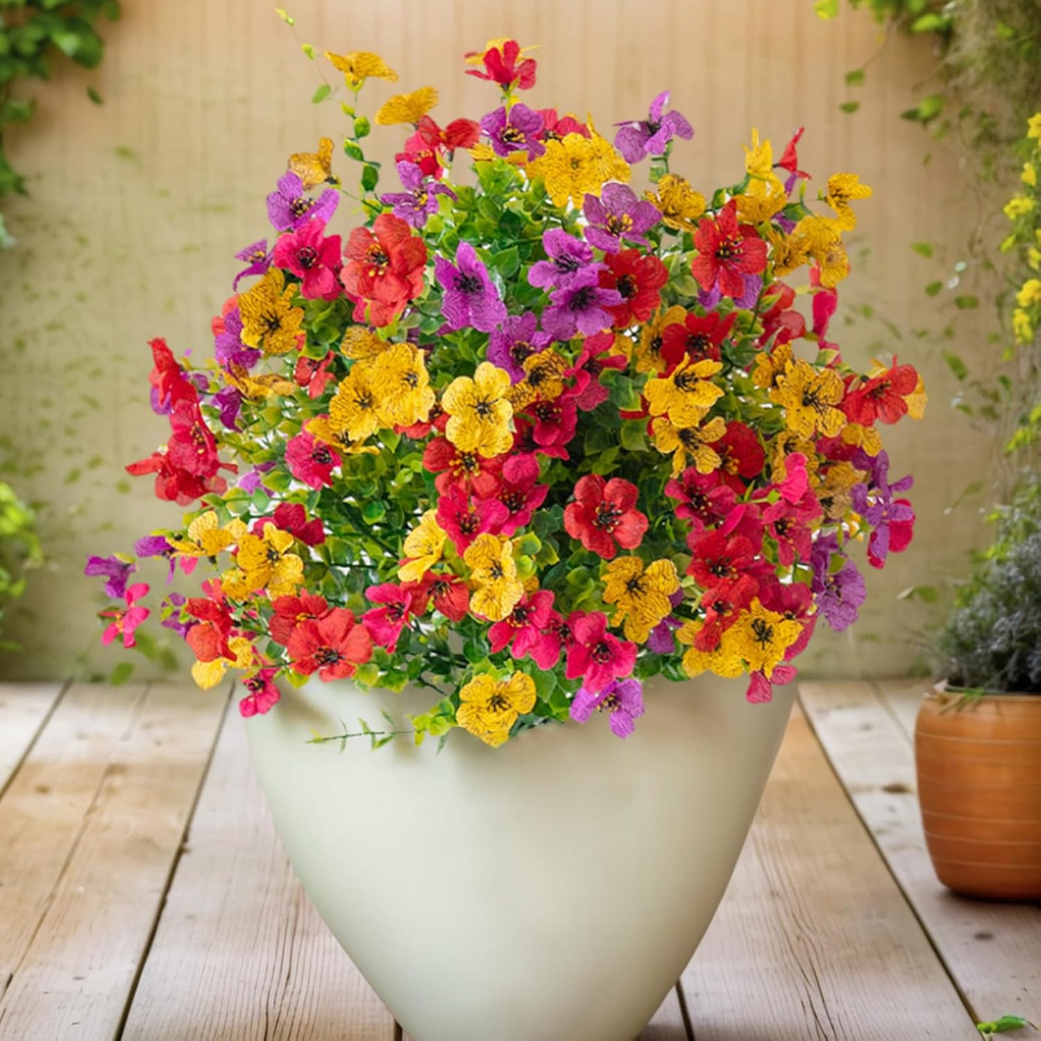Zealburst Flowers, Zealburst Artificial Flowers Violet for Outdoor Indoor Garden Home Decoration (4)