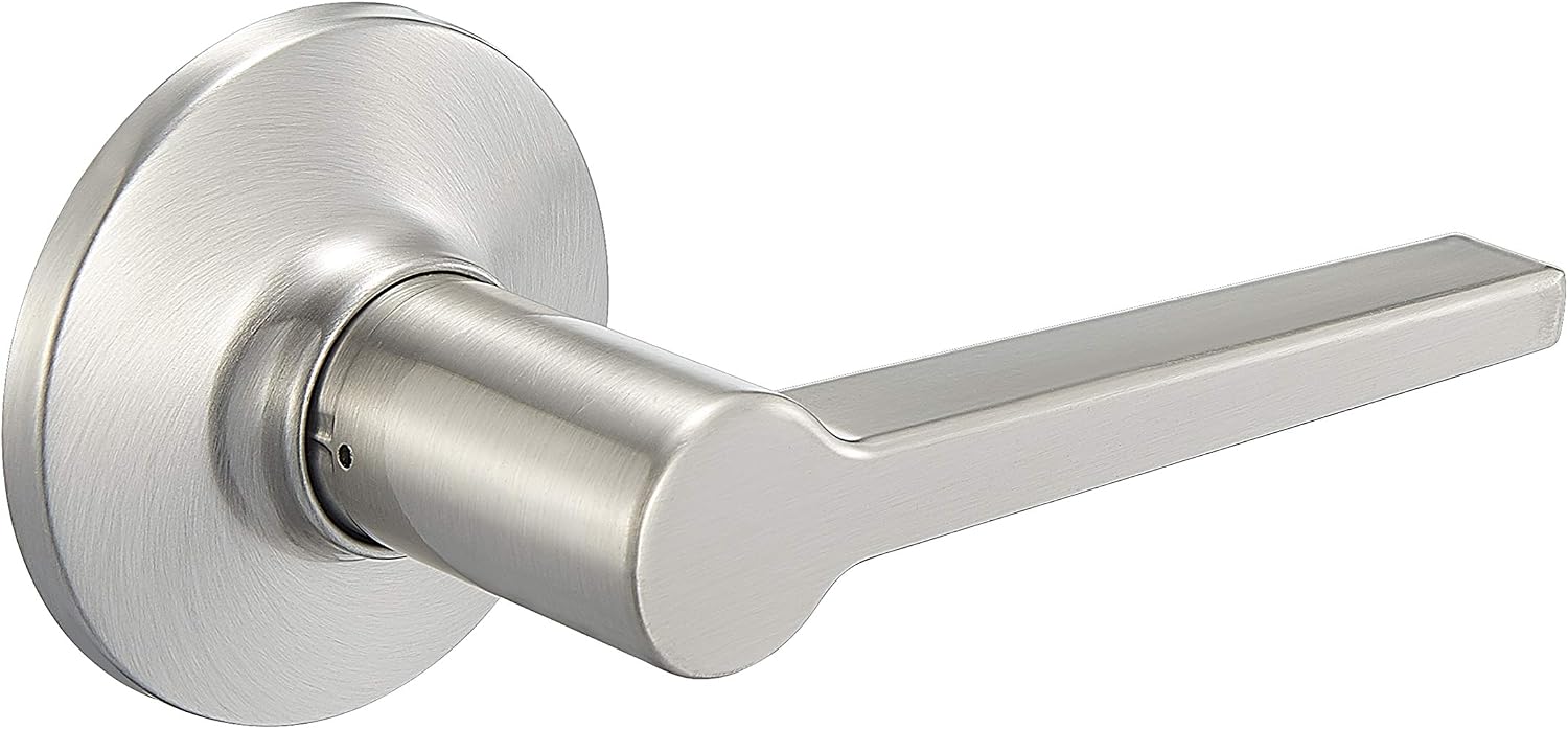 Amazon Basics Manchester Dummy Door Lever - Satin Nickel