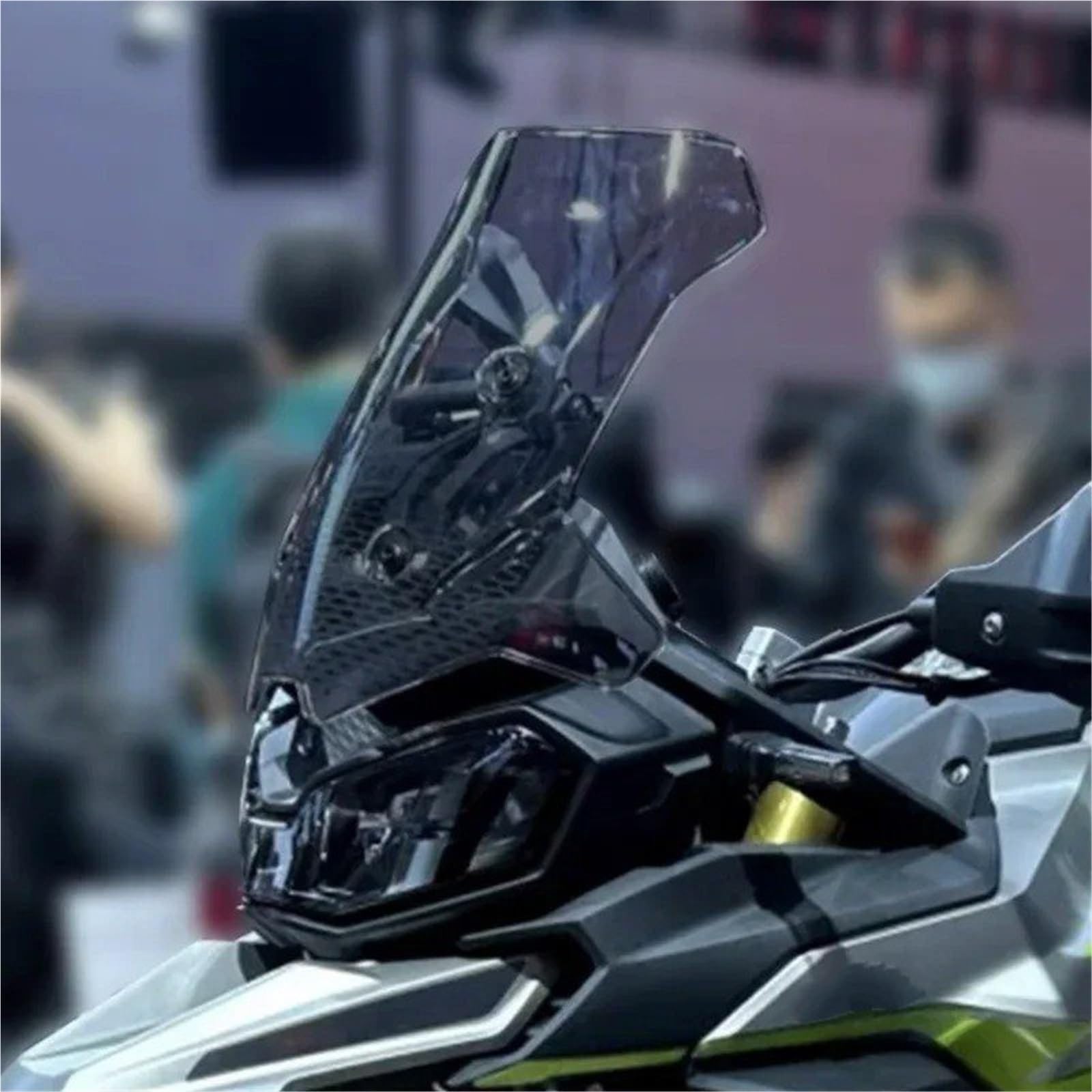 Parabrisas De Motocicleta para Longxin para VOGE para Valico 900 DSX DS X Elevado con Deflector Viento Añadido Motocicleta Parabrisas(44 Transparent)
