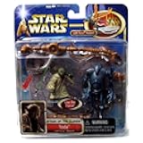Star Wars Attack of The Clones Yoda Figure W/Force Powers