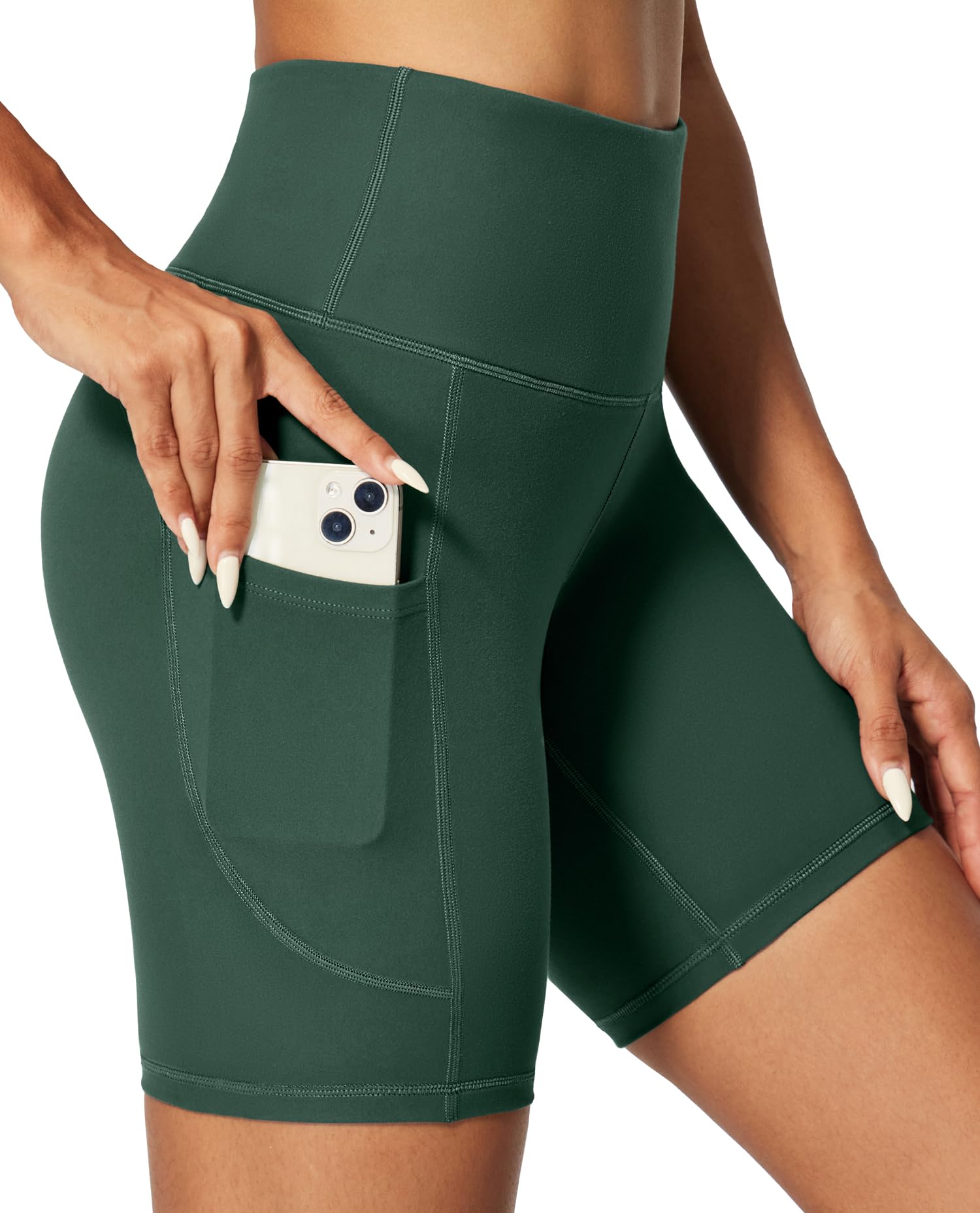 IUGA Biker Shorts Women 6" Tummy Control Workout Yoga Compression Shorts