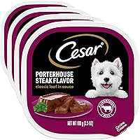 Vista 11 de Cesar Classic Loaf in Sauce - Alimento húmedo para perros adultos, sabor a carne, comida húmeda para perros, bandeja fácil de despegar de 3.5 onzas