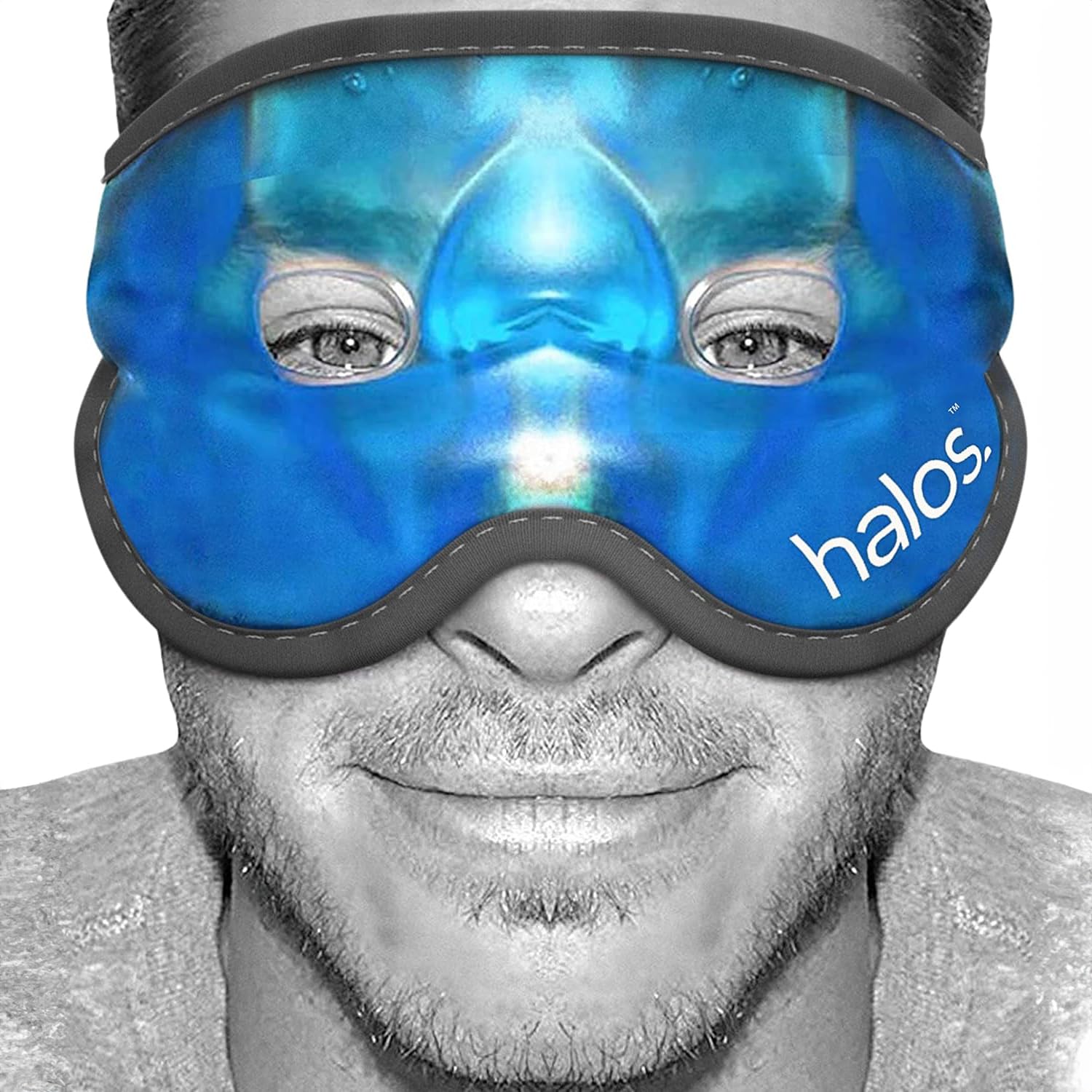 Antifaz Gel Frío Ojos Hinchados y Antiojeras – Máscara para Dormir - Alivia Migraña, Dolores de Cabeza y Congesiones Nasales – Antifaz Relajante - Hangover Mask Frío - Calor