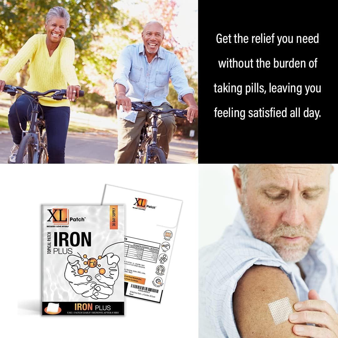 XLPatch Iron Patch - Red Cell & Circulation Function, 30 Count : Health & Household