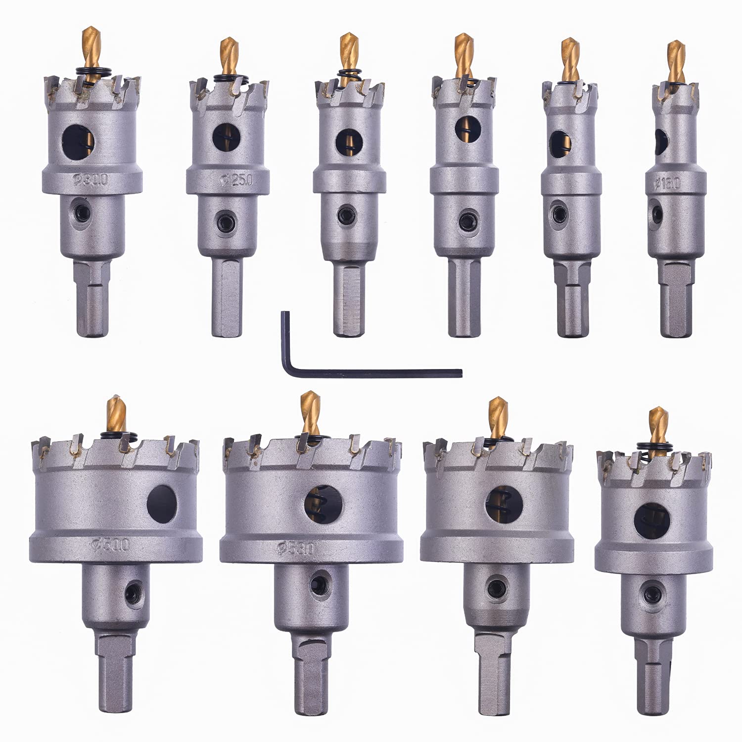 Amazon.com: Rocaris 10 Pcs Hole Saw Kit 