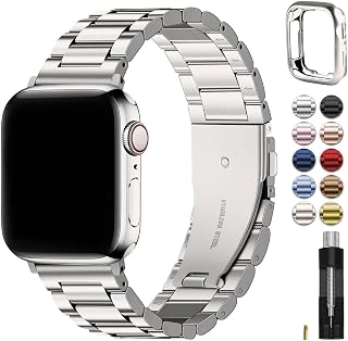Fullmosa Metallarmband für Apple Watch 40mm 41mm 38mm mit Gehäuse