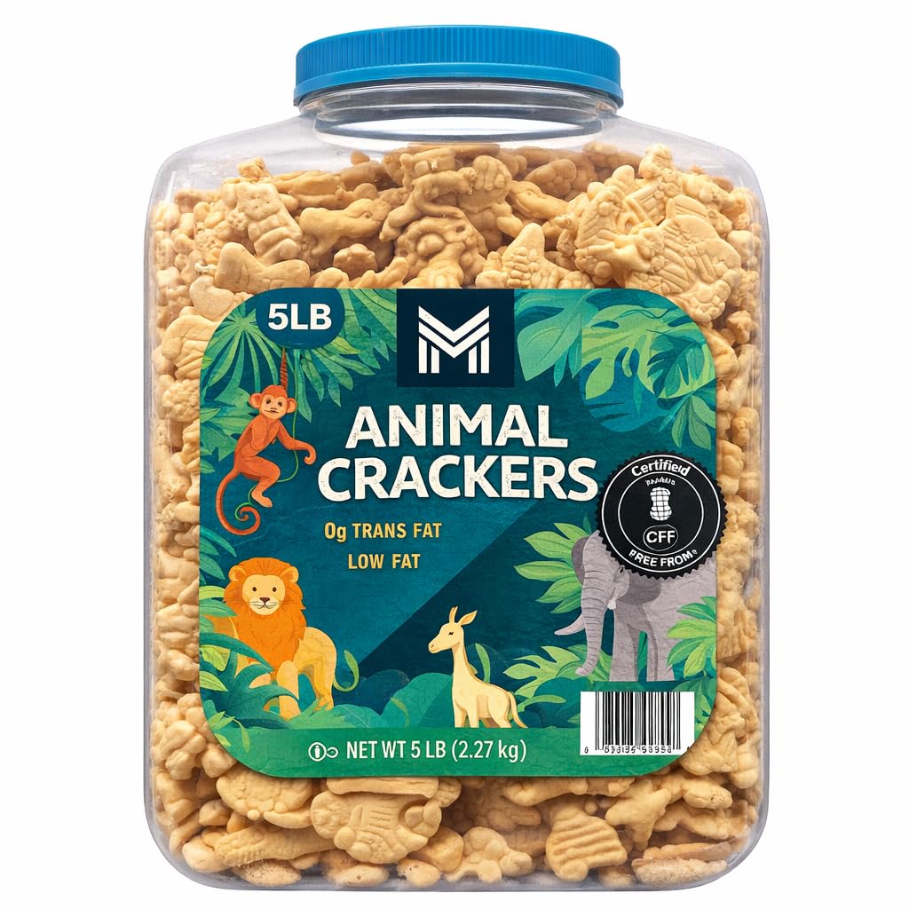 Galletas Animal Crackers Member's, 5 lb, Contenedor Resellable