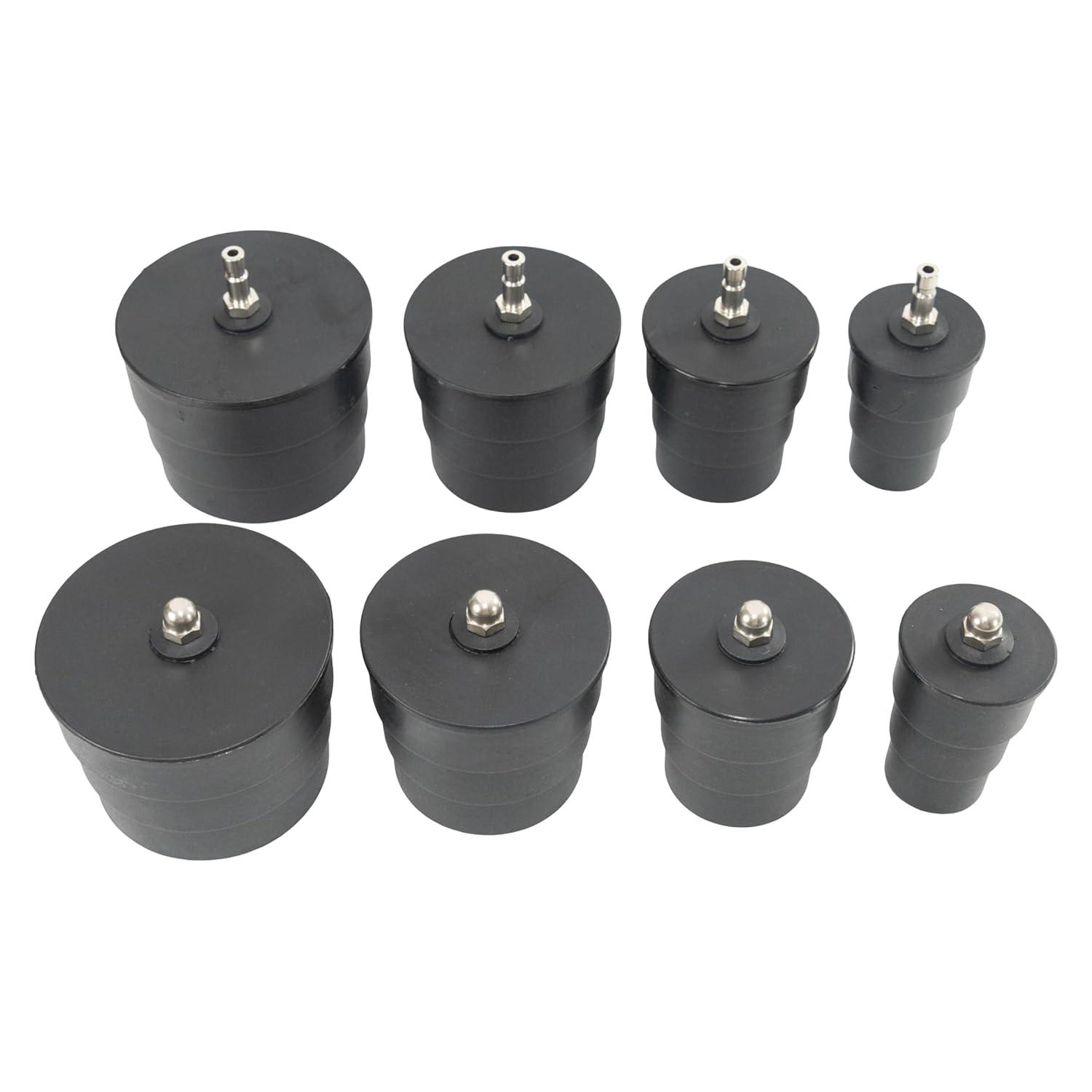 HFS(R) Turbo System Leakage Tester Turbocharger Air Pressure Kit,10pc Turbo Boost Leak Tester Set with 4 Pairs of Adapters 1-3/8" to 3-1/2" for leaks in turbochargers, Cooling, and Emissions Systems