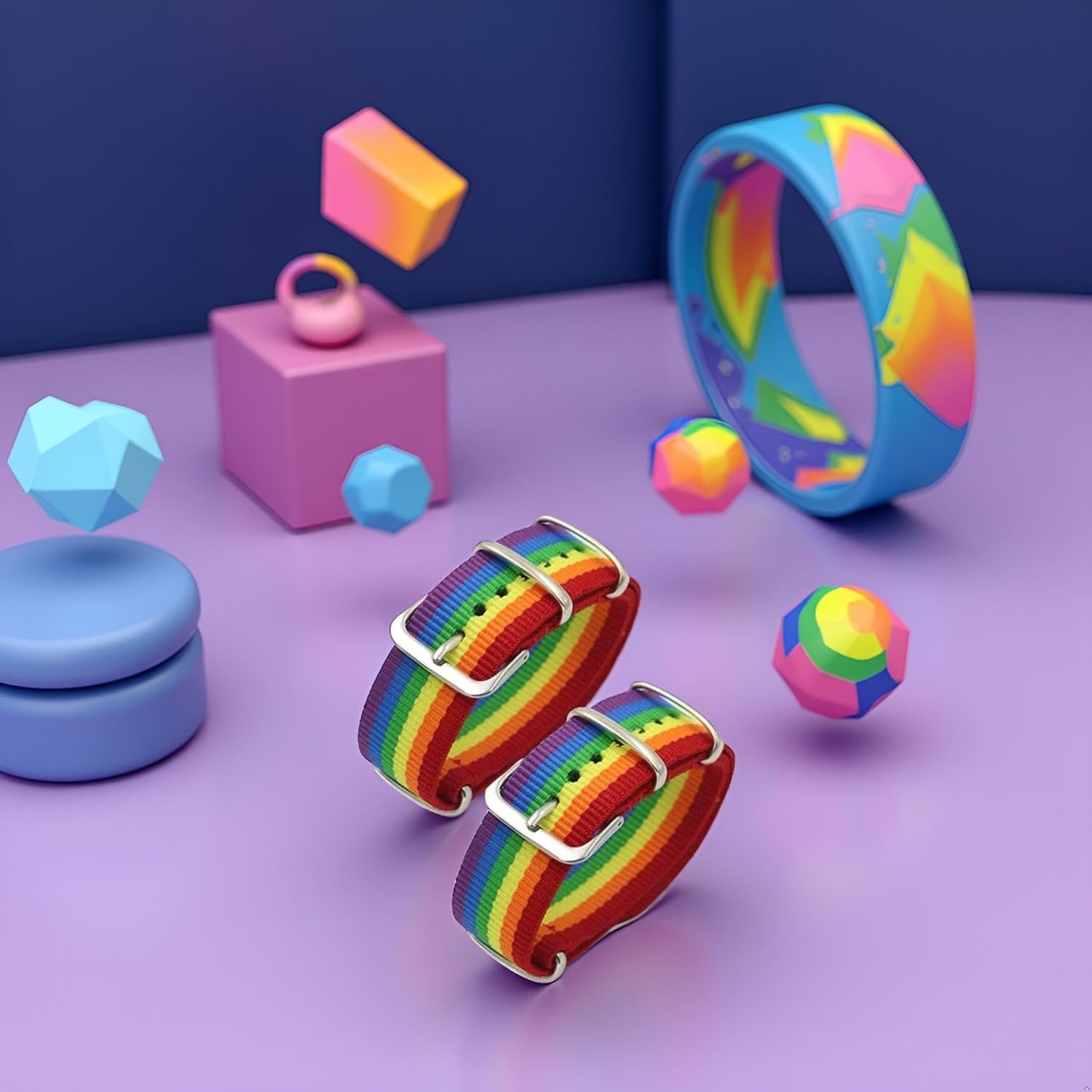 2pcs Gay Lesbians Bisexuals Transgender Bracelets Rainbow Pride Rainbow Pride Bracelet Woven Braided Men Women Couple Friendship Jewelry Gift Friendship Bracelet Adjustable - Image 8