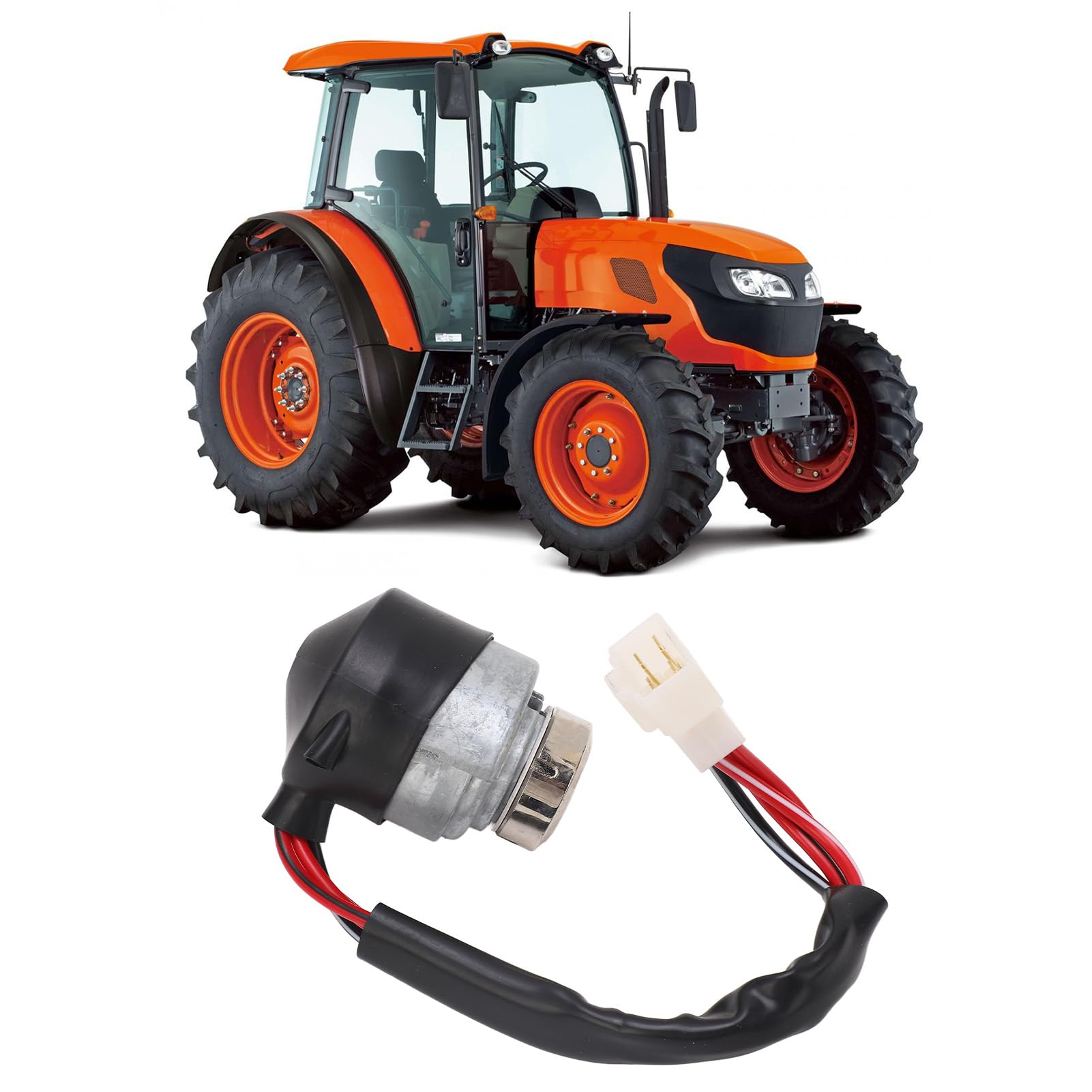 Interrupteur à clé de 52200-41210 pour Kubota M6800 M7040 M7060 M8200 M8540 Interrupteur de Démarrage D'allumage Kubota avec Clés Interrupteur D'allumage de Tracteur