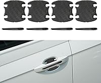 Vista 1 de 8 PCS Calcomanías para Manijas de Puertas de Automóvil, 4 PCS Calcomanías Reflectantes de Goma para Cuencos de Puertas de Vehículos de 3.5 x 3.2