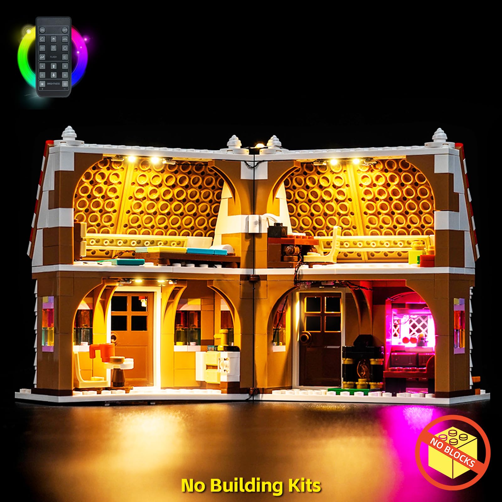 Remote Control Led Light Set Compatible with Lego Festive Gingerbread House 40809 (No Model) - Image 3