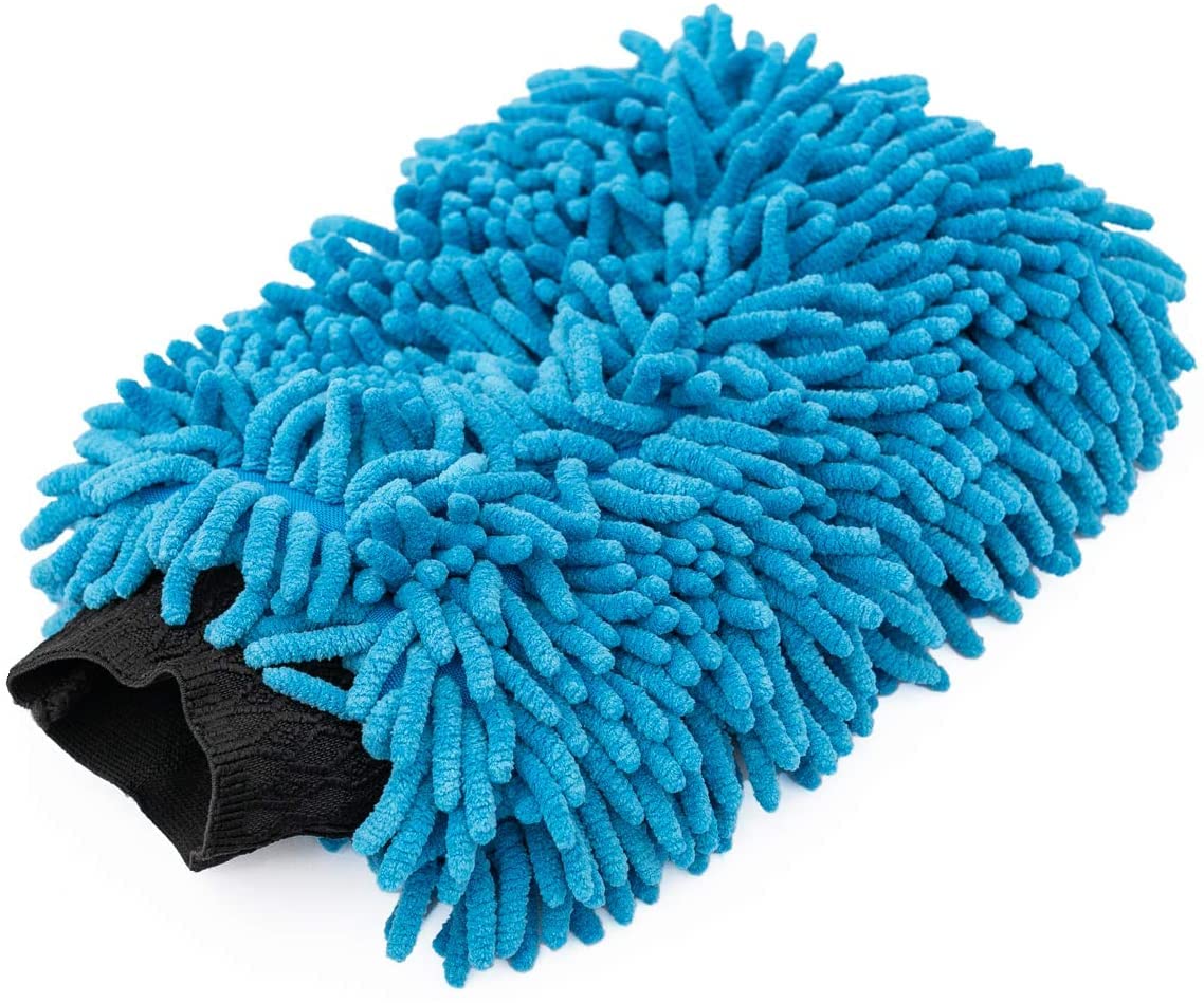 Auto Hub Microfiber Gloves Double Sided, 1700 GSM Cleaning Gloves Multi-Color Pack of 1