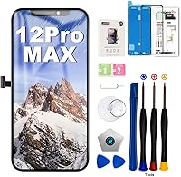 Vista 1 de EFAITHFIX para iPhone 12 PRO MAX Reemplazo de pantalla LCD de 6.7 pulgadas, montaje de pantalla LCD, pantalla táctil 3D, digitalizador