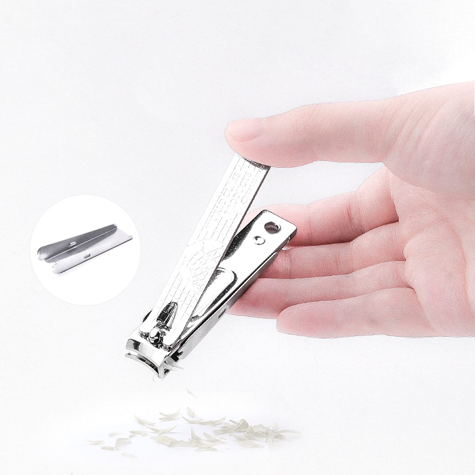 caihuashopping Zestaw do manicure 14 w 1 pęseta ze stali nierdzewnej i klips do paznokci