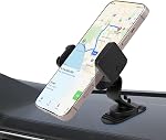 Magnetic Car Phone Holder | 360° Rotatable Dashboard Mount with Strong Adhesive Base, Compatible with MagSafe iPhone 17/16/15/14/13/12