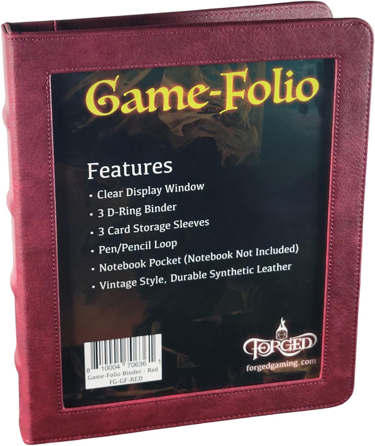 Dice Co. GameFolio PU Leather Portfolio Binder Gaming Binder for DND