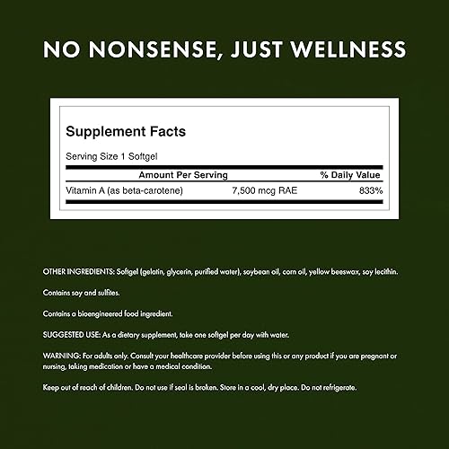 Miniatura 2 de Swanson Betacaroteno (vitamina A) 25000 Iu (7500 mcg) 100 Sgels (paquete de 4)