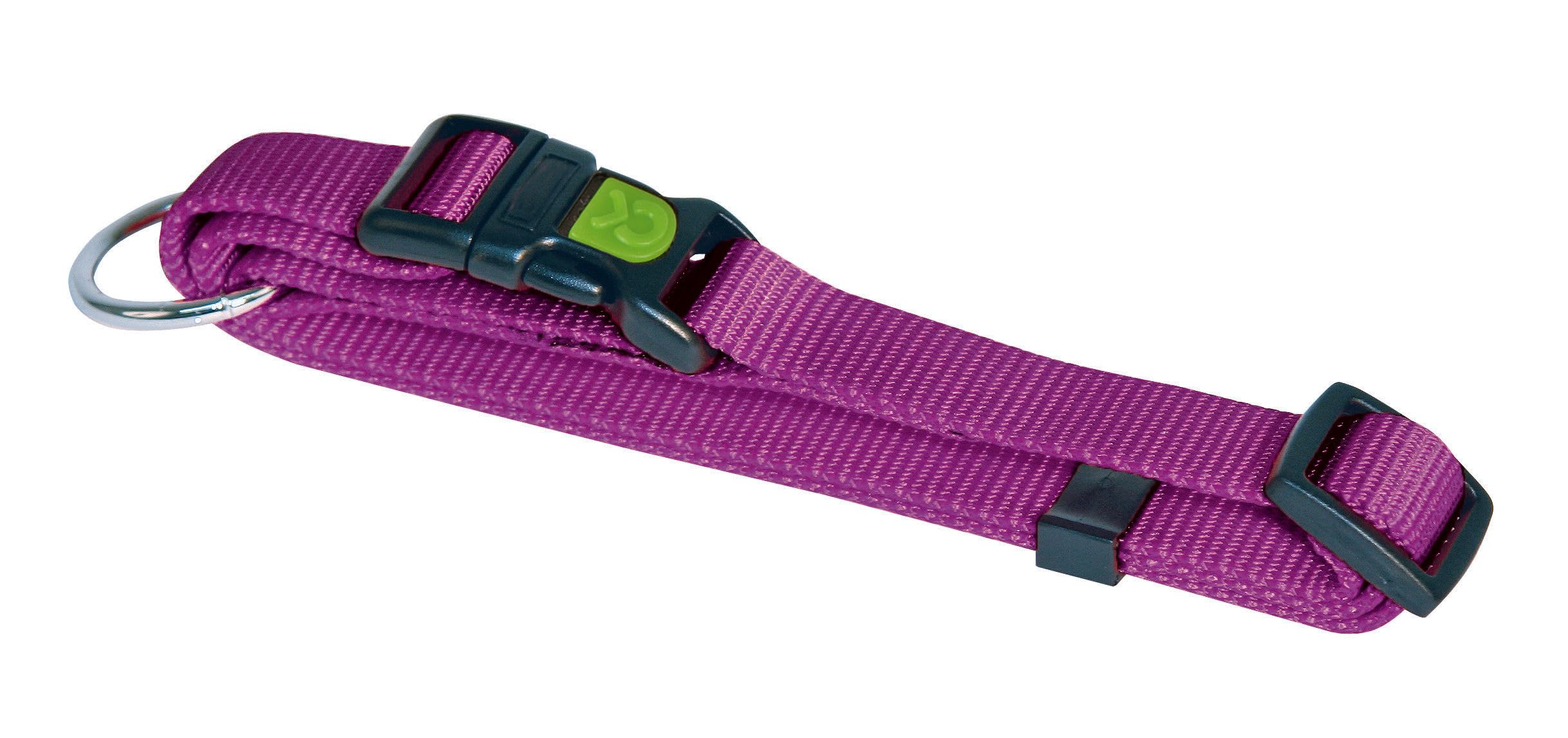 Kerbl Miami Collar Adjustable, 25 mm 45 x 65 cm, Purple