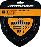 Vista 8 de Jagwire - Kit de cambio universal 2X Pro para carretera, MTN y grava Compatible con engranajes SRAM y Shimano, cables de acero inoxidable